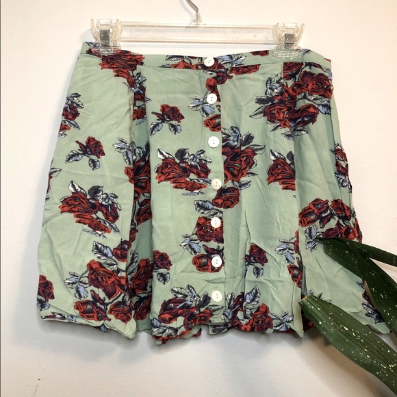 MINKPINK Mint Floral Skirt
